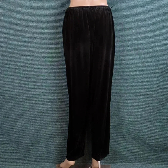 Black Velvet Pants Sag Harbor Petites - Picture 7 of 11